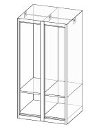 Szafa metalowa z dwojgiem drzwi XS62-12 - 4