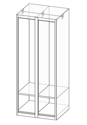 Szafa metalowa z dwudrzwiowa XS62-15 - 5