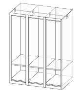 Szafa metalowa trzydrzwiowa XS93-12 - 4