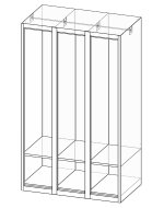 Szafa metalowa trzydrzwiowa XS93-15 - 4