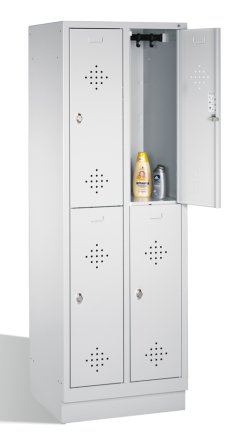 Szafka metalowa dzielona na pół na cokole CP 8320-20 - 1