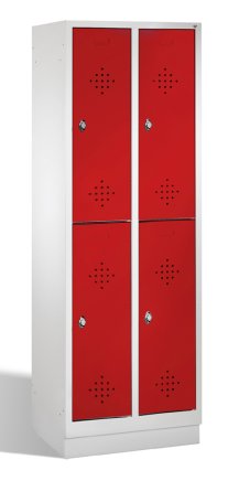 Szafka metalowa dzielona na pół na cokole CP 8320-20 - 5