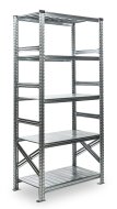 Regał metalowy półkowy standardowy SUPER wysokość 1972 mm, głębokość 800 mm (różne warianty) - 1