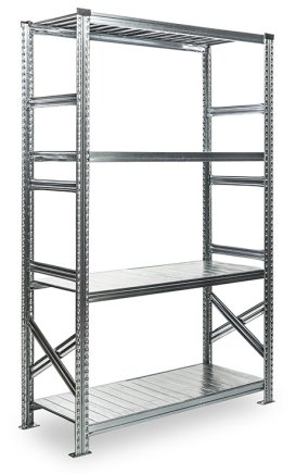 Regał półkowy metalowy standardowy 1576 x 1200 x 320 mm SUPER 877850011 - 1