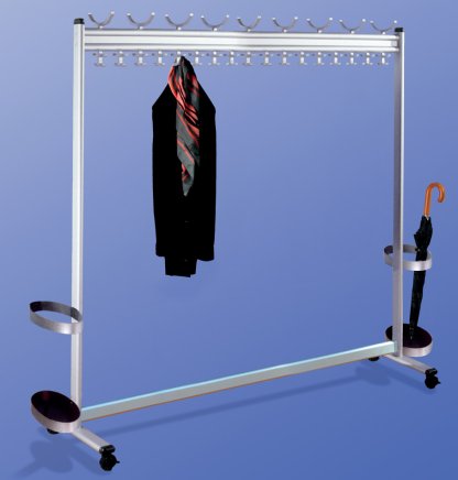 Wieszak mobilny Multiline - szerokość 1800 mm - 1