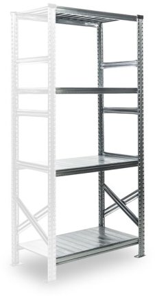 Regał metalowy półkowy dostawiany SUPER 1576 x 600 x 320 mm (różne warianty) - 1