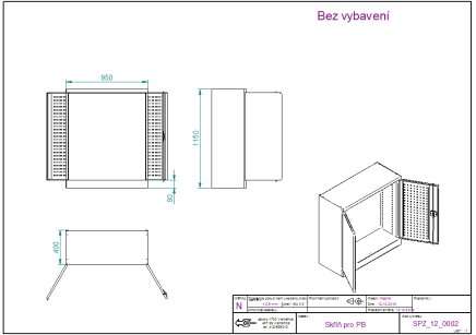 Szafka warsztatowa Kovos na skrzynki plastikowe SPZ_12_0002_C - 2