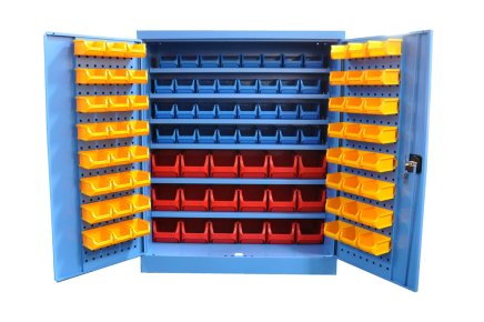Szafka warsztatowa Kovos ze skrzynkami plastikowymi SPZ_12_0002_C_VAR_4 - 1