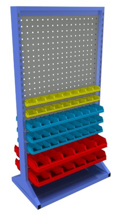 Stacjonarny panel dwustronny z wyposażeniem PSZ_23_A_VAR_5 - 1
