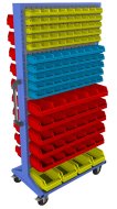 Mobilny panel dwustronny z wyposażeniem PSZ_23_B_VAR_2