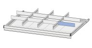Podziałka poprzeczna (gładka) do szuflad POLAK 100 i 125 mm - 4