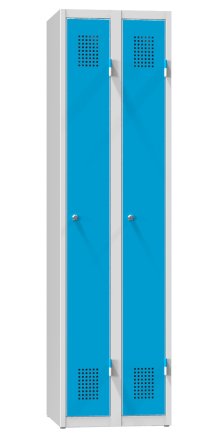 Szafa metalowa z dwojgiem drzwi XS82-18 RAL 7035/5012 - 1