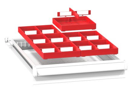 Plastikowe przegródki do szuflad ZL 19 x 27D - 1