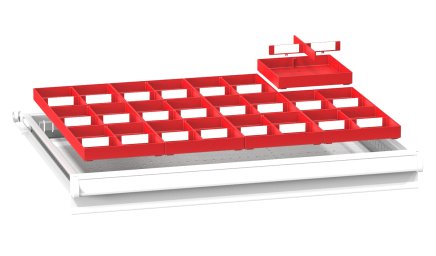 Plastikowa przegroda do szuflad ZD 36 x 27D - 1