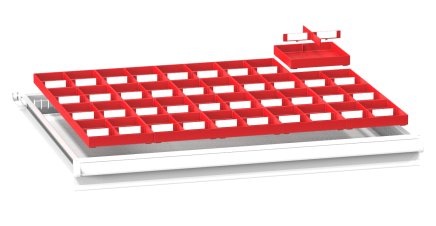 Plastikowa przegroda do szuflad ZK 45 x 36D - 1