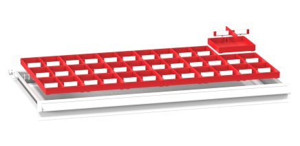 Plastikowe przegródki do szuflad ZC 54 x 27D - 1
