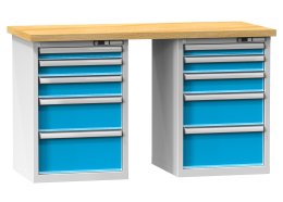 Stół warsztatowy serii O, szerokość 1500, głębokość 700 lub 800, wysokość 880 lub 890 mm (różne warianty)
