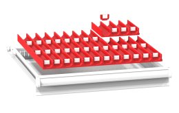 Plastikowa przegroda do szuflad ZA 27 x 27D