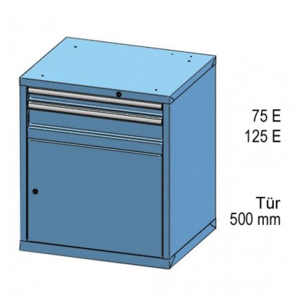 Kontenerek z szufladami ZD 84-2 - 2