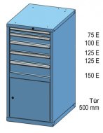 Szafka z szufladami ZE 120-2 - 3