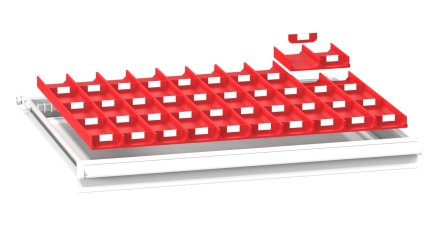 Plastikowa przegroda do szuflad ZK 45 x 36D - 1