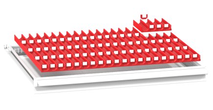 Plastikowa przegroda do szuflad ZK 45 x 36D - 1