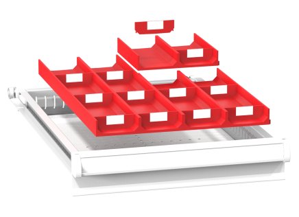 Plastikowe przegródki do szuflad ZL 19 x 27D - 1
