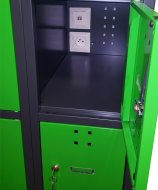 Szafka do ładowania urządzeń mobilnych z portami USB SBE_32_B8 - 5