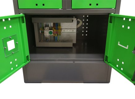 Szafka do ładowania urządzeń mobilnych z portami USB SBE_32_B8 - 6