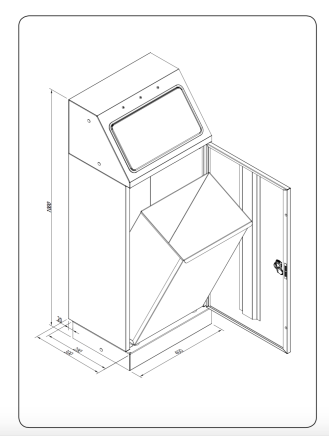 Kosz na odpady sortowane FD 45 - 3