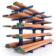 Dwustronny regał konsolowy MULTISTRONG M – wersja dostawna (różne warianty) - 1