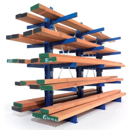 Dwustronny regał konsolowy MULTISTRONG M – wersja dostawna (różne warianty) - 1