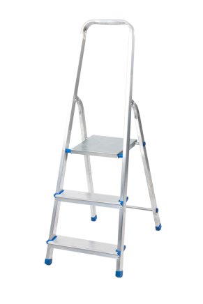 Drabina aluminiowa trzystopniowa (łącznie z platformą) DR(150)ALD (6 modeli) - 1