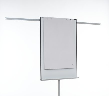 Flipchart Aveli, mobilny, z wysuwanymi szynami - 1