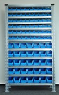 Regał metalowy z plastikowymi pojemnikami 1972 x 1124 x 330 mm 877851009_VAR_5 - 1