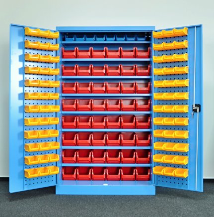 Szafka warsztatowa Kovos ze skrzynkami plastikowymi SPZ_11_0003_C_VAR_8 - 1