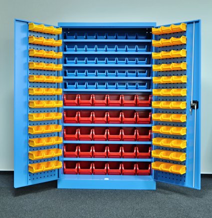 Szafka warsztatowa Kovos ze skrzynkami plastikowymi SPZ_11_0003_C_VAR_9 - 1