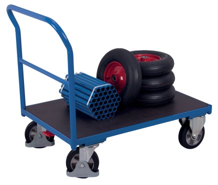 Wózek platformowy o ładowności 1000 kg sw-700.180 (różne warianty) - 1