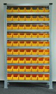 Regał metalowy z plastikowymi pojemnikami 1972 x 1972 x 330 mm 877851018 (różne warianty) - 1