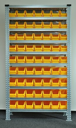 Regał metalowy z plastikowymi pojemnikami 1972 x 1972 x 330 mm 877851018 (różne warianty) - 1