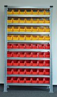 Regał metalowy z plastikowymi pojemnikami 1972 x 1124 x 330 mm 877851018_VAR_6