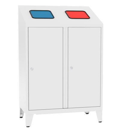 Podwójny kosz do segregacji odpadów MPO 02k - 1