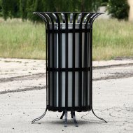 Metalowy kosz na śmieci zewnętrzny 70L Hrábe 1035