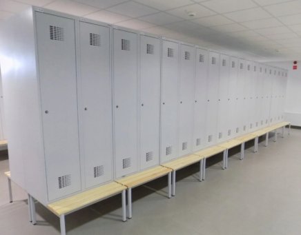 Szafa metalowa Sum 320 W z ławką P321 W - 3