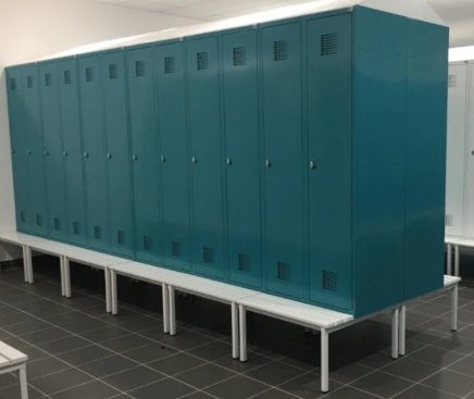 Szafa metalowa Sum 320 W z ławką P321 W - 4
