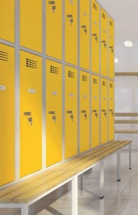 Szafa dzielona Sus 332 W z ławką P331 W - 2