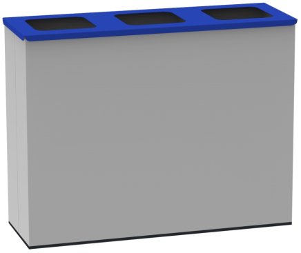 Kosz na śmieci metalowy KOS 1296 kompletny - 2