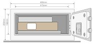 Sejf na laptopa meblowy Yale High Security Laptop YLEB/200/EB1 - 6