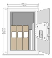 Sejf biurowy Yale Maximum Security Professional YSEM/520/EG1 - 6