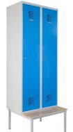 Szafa metalowa Sum 320 W z ławką P321 W - 2